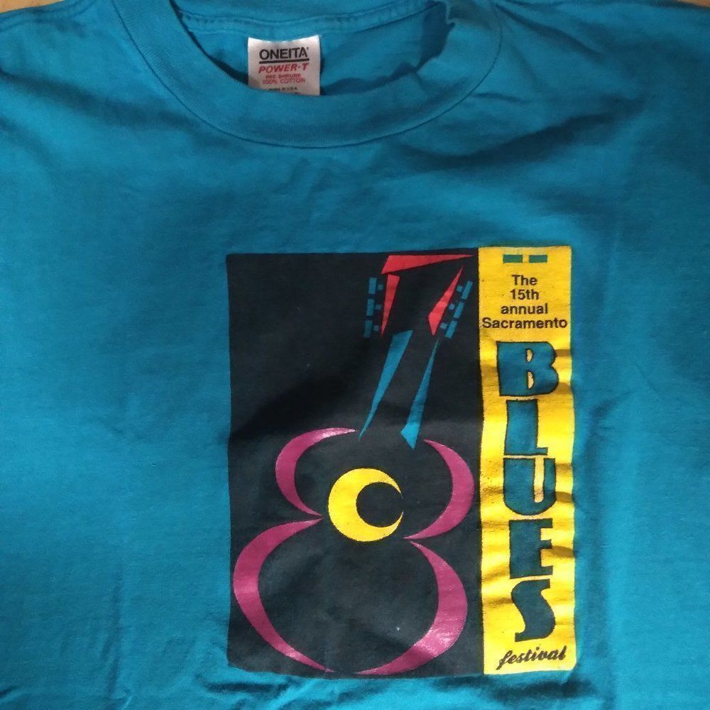Vintage 1991 Sacramento Blues Festival T-Shirt